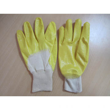 Nitrile Coating Glove with Interlock Liner